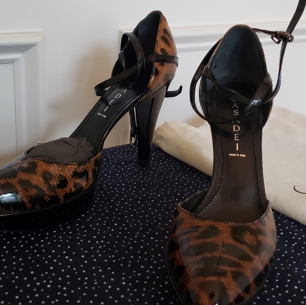 Casadei Heels Leopard size 9B